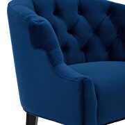 Accent performance velvet armchair in navy additional photo 2 of 6