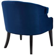 Accent performance velvet armchair in navy additional photo 4 of 6