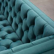 Tufted button performance velvet sofa in sea blue by Modway additional picture 6