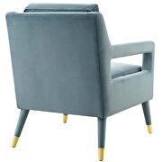 Accent lounge performance velvet armchair in light blue by Modway additional picture 5