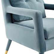 Accent lounge performance velvet armchair in light blue by Modway additional picture 8