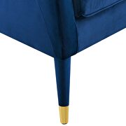 Accent lounge performance velvet armchair in navy additional photo 3 of 8