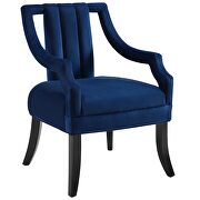 Performance velvet accent chair in navy by Modway additional picture 7
