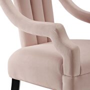 Performance velvet accent chair in pink by Modway additional picture 4