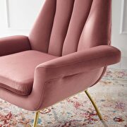 Accent performance velvet armchair in dusty rose by Modway additional picture 6