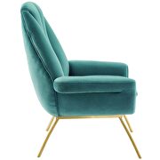 Accent performance velvet armchair in teal by Modway additional picture 7