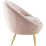 Performance velvet accent chair in pink by Modway additional picture 6