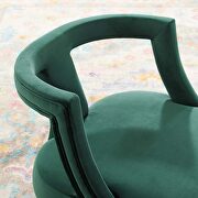 Accent lounge performance velvet armchair in green additional photo 2 of 6