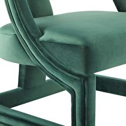 Accent lounge performance velvet armchair in green additional photo 3 of 6
