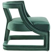 Accent lounge performance velvet armchair in green additional photo 4 of 6