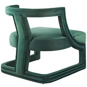 Accent lounge performance velvet armchair in green additional photo 5 of 6