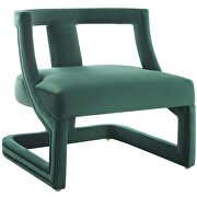 Accent lounge performance velvet armchair in green by Modway additional picture 7