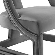 Accent lounge performance velvet armchair in gray by Modway additional picture 3