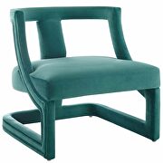 Accent lounge performance velvet armchair in teal by Modway additional picture 7