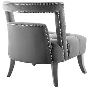 Accent lounge performance velvet armchair in gray by Modway additional picture 6