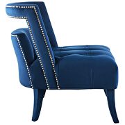 Accent lounge performance velvet armchair in navy additional photo 2 of 7