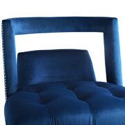 Accent lounge performance velvet armchair in navy additional photo 3 of 7