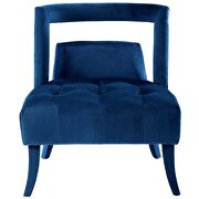 Accent lounge performance velvet armchair in navy additional photo 4 of 7