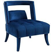Accent lounge performance velvet armchair in navy by Modway additional picture 6