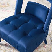 Accent lounge performance velvet armchair in navy by Modway additional picture 8