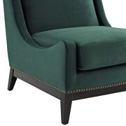 Accent upholstered performance velvet lounge chair in green by Modway additional picture 4