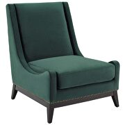 Accent upholstered performance velvet lounge chair in green by Modway additional picture 7