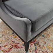 Accent upholstered performance velvet lounge chair in gray by Modway additional picture 2