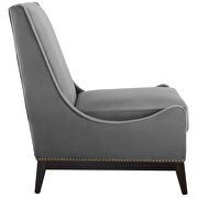 Accent upholstered performance velvet lounge chair in gray by Modway additional picture 3