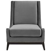 Accent upholstered performance velvet lounge chair in gray by Modway additional picture 5