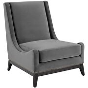 Accent upholstered performance velvet lounge chair in gray by Modway additional picture 7