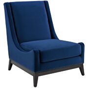 Accent upholstered performance velvet lounge chair in navy by Modway additional picture 6