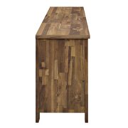 Rustic sliding door tv stand in walnut by Modway additional picture 4