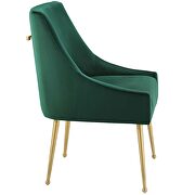 Upholstered performance velvet dining chair in green additional photo 3 of 5