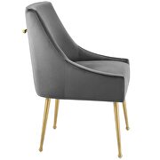 Upholstered performance velvet dining chair in gray by Modway additional picture 3