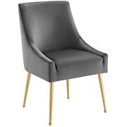 Upholstered performance velvet dining chair in gray by Modway additional picture 4