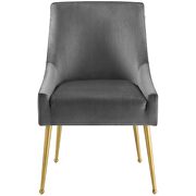 Upholstered performance velvet dining chair in gray by Modway additional picture 5