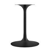 Square wood top dining table in black white by Modway additional picture 6