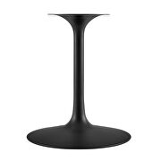 Oval artificial marble dining table in black white by Modway additional picture 6