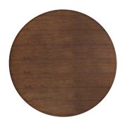 Round walnut dining table in black walnut by Modway additional picture 5