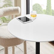 Round wood bar table in black white by Modway additional picture 2