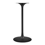 Round wood bar table in black white by Modway additional picture 6