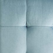 Tufted cube performance velvet ottoman in light blue by Modway additional picture 4