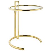 Stainless steel end table in gold by Modway additional picture 5