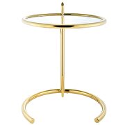Stainless steel end table in gold by Modway additional picture 6