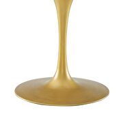Oval wood top dining table in black gold by Modway additional picture 3