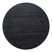 Round wood top dining table in black gold by Modway additional picture 2
