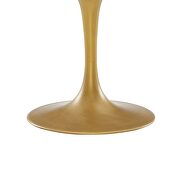 Round wood top dining table in black gold by Modway additional picture 3