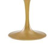 Oval wood top dining table in black gold by Modway additional picture 2