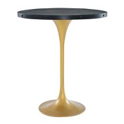 Wood bar table in black gold by Modway additional picture 2