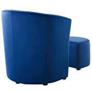 Performance velvet arm chair and ottoman set in navy by Modway additional picture 5